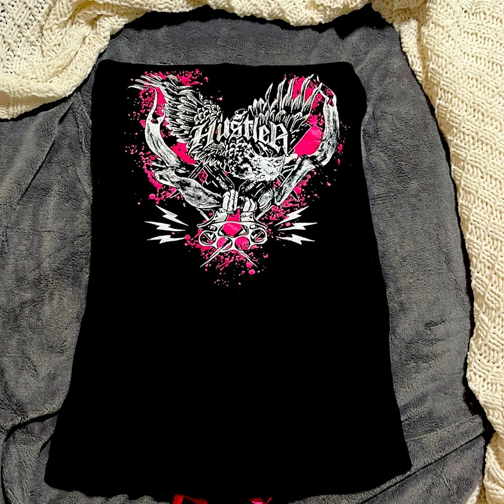 #HUSTLER Hollywood#Laced up back#Corset style backing with pink ribbon lacing